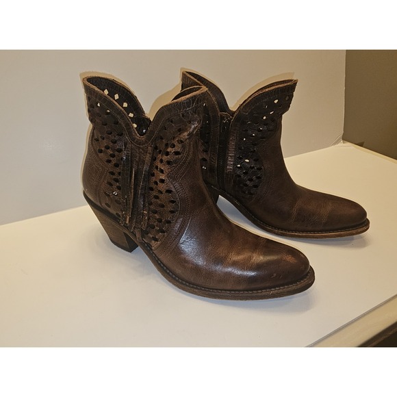 Shyanne Women's Brown Leather Western Style Boots 8.5 M - Picture 3 of 15